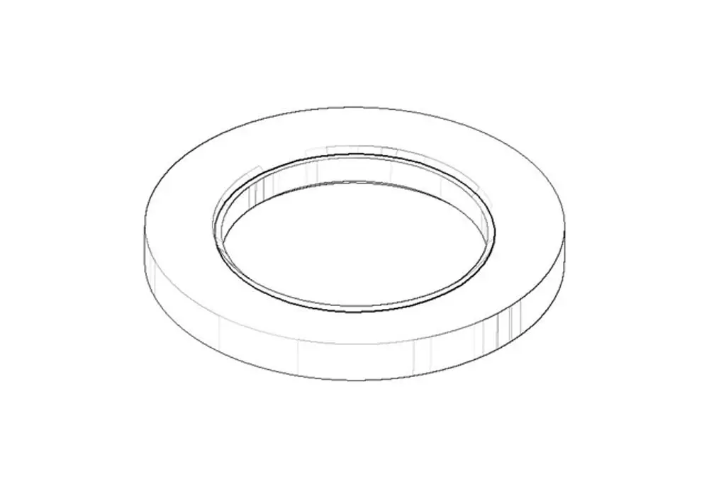 DORNBRACHT Rosette M32 x 1,5 ERSATZTEILE 092722002 D. 48 x 5 mm Chrom, 092722002-00 Galeriebild 1